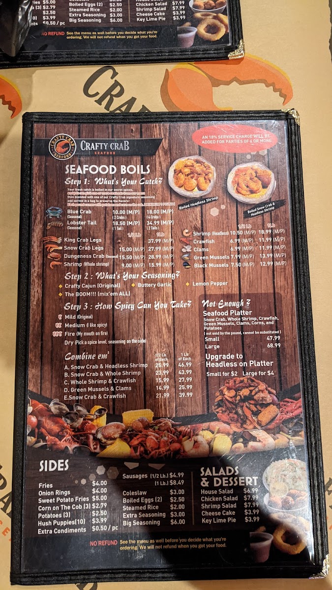 Menu Crafty Crab Coral Springs-7