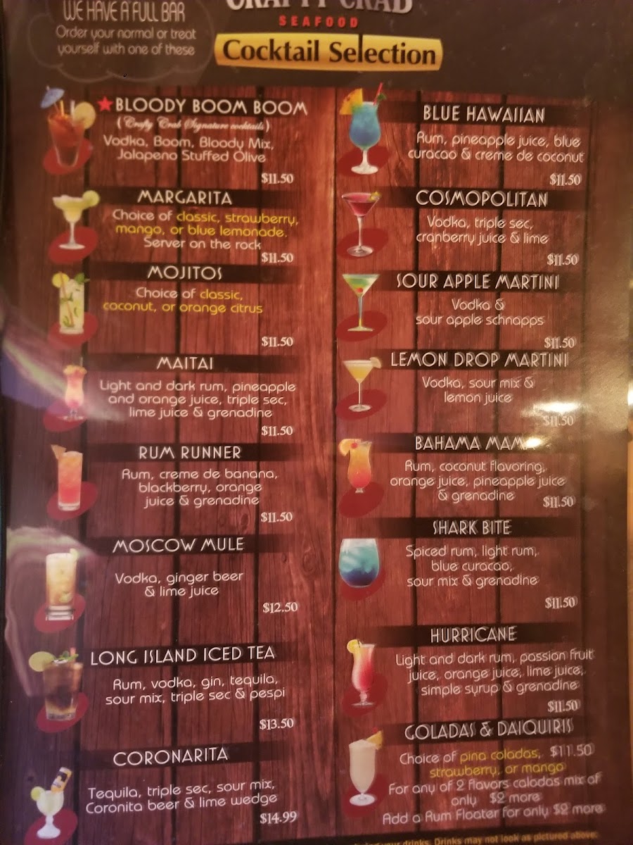 Menu Crafty Crab Coral Springs-9